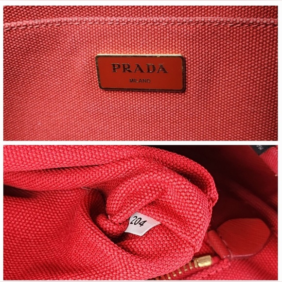 PRADA Mini Canapa Canvas Tote Bag - Picture 10 of 10
